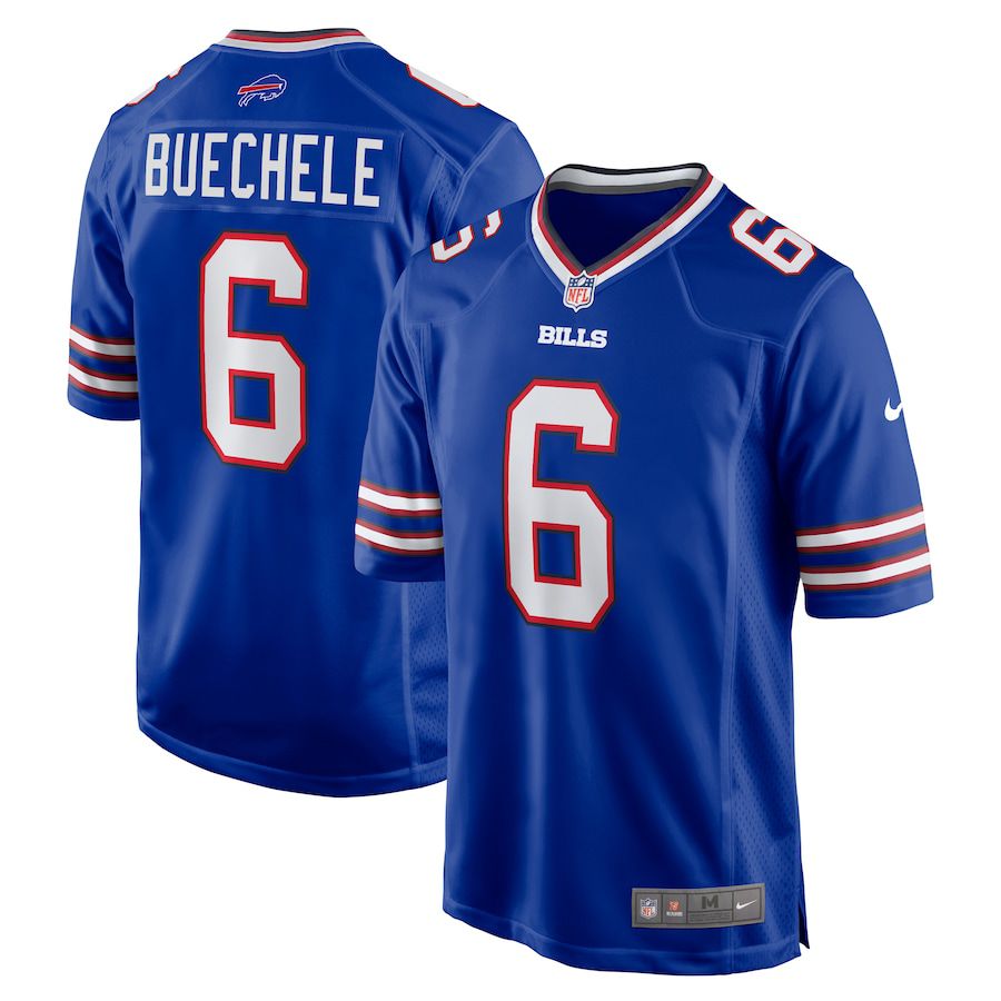 Men Buffalo Bills #6 Shane Buechele Nike Royal Team Game NFL Jersey
